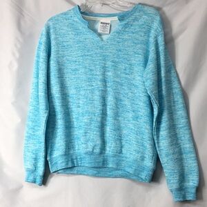 Exist Women’s Blue Heathered Pull-Over Sweatshirt Size S Like-NEW Condition